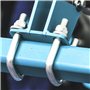 BLUESEABUY 10 Pièces Boulons en U M6 50 x 80 mm Acier Inoxydable U-Boulons avec Écrous et Plaque de Cadre pour Remorque Fixation