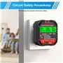 MINSHUXI Testeur de Prise 90-250V Testeur de Circuit Electrique Courant Automatique Détecteur de Tension de Polarité avec LCD Te