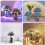 Boule Disco Champignon Miroir, Champignon Scintillant à Paillettes Décoration de Boules Disco en Forme de Champignons Disco Pour