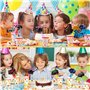 Lot de 16 pailles colorées pour enfants - Pour anniversaire d'enfant - Pailles colorées - Pour la crème glacée, les fruits et le