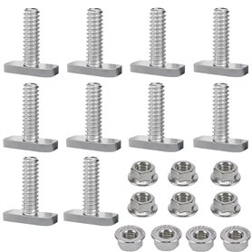 10 Pièces Boulons En T Avec Écrou