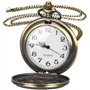 LUCKYKODOR Montre de Poche Vintage Nombre de Chance avec chaîne Pocket Watch Ultra-Mince Montre à Gousset Cadeau d'anniversaire