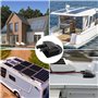 BNGXR Passage de Toit Solaire, 2 Pièce Passe-câble Solaire en ABS, Double Entrée de Câble Passe-Toit pour Camping Car Presse-éto