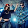GIGIIS Colliers et Bagues Hip Hop pour Homme Femme 80's 90's Deguisement Accessoires Rappeur Dollar/Boss Sign Chaîne Plaqué Or B