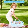 Poupée Bébé 12 Pouces - Set Poupée Garçon avec 3 Vêtements et Accessoires, Berceau Portatif, Biberon, Tétine, Jouets d'Imitation