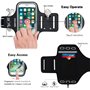 Brassard de sport universel pour smartphone - Sac de course pour actif - Compatible avec iPhone 15/14/13/12 Pro Max et Galaxy S2