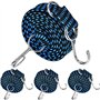 MINSHUXI 4Pcs Tendeurs Elastique Crochets 200X3CM Sandow Elastique Réglables Corde Elastique Elastique Plate Tendeur pour Vélo M