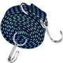 MINSHUXI 4Pcs Tendeurs Elastique Crochets 200X3CM Sandow Elastique Réglables Corde Elastique Elastique Plate Tendeur pour Vélo M
