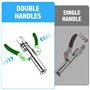 Pompe a Graisse, Graisseur Manuelle, Embout Pompe a Graisse avec Flexible 30cm et M6 M8 M10 Graisseur a Visser pour Tous Les Typ