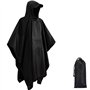 Poncho de Pluie Imperméable 3 en 1 Imperméable Polyvalent Léger Respirant Housse Cape