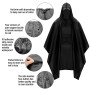 Poncho de Pluie Imperméable 3 en 1 Imperméable Polyvalent Léger Respirant Housse Cape, Vestes Pliables et Réutilisables avec Cap