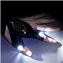 LULUWA Gants LED avec des Lumières Cadeau Homme, Rechargeable Finger Light pour la Pêche de Réparation d'urgence, lampe de Poche