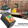 Wandefol Bouton-poussoir, AC220V / 380V 10A Commutateur à Bouton Étanche Interrupteur Marche Arrêt Interrupteur Machine Outil