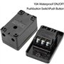 Wandefol Bouton-poussoir, AC220V / 380V 10A Commutateur à Bouton Étanche Interrupteur Marche Arrêt Interrupteur Machine Outil
