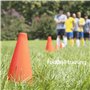 Komoyo Lot de 12 Cônes de Formation Sportive pour Football, 23cm Cônes de Circulation, Plots d'Activité, Cone de Chantier pour S