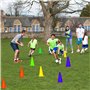 Komoyo Lot de 12 Cônes de Formation Sportive pour Football, 23cm Cônes de Circulation, Plots d'Activité, Cone de Chantier pour S