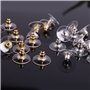 530 Pièces Fermoirs de Boucles d'Oreilles 10 Styles Poussette Boucle Oreilles en Métal Caoutchouc Plastique Sécurisé Fermoirs Bo
