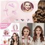 Bandeau pour cheveux bouclés pendant la nuit, boucles de nuit, boucles Heatless Curls, bandeau pour cheveux longs et moyens (ros