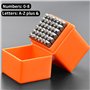 36PCS 4mm Lettre à Frapper, Lettre a Frapper Alphabet A-Z & et Numero 0-9 Outil de Presse ​Poincon Metal pour Perforation de Poi