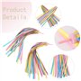 TRKETK 2 Paires de Vélo Tassels et 36 Perles de Rayons, Accessoires de Vélo pour Filles Perles de Clip de Vélo Rubans à Pompons 