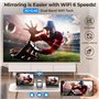 YUZINO Videoprojecteur 4K Supporté【Focus électrique & Correction trapézoïdale & Zoom】 15000L Natif 1080P WiFi Bluetooth Projecte