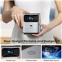 YUZINO Videoprojecteur 4K Supporté【Focus électrique & Correction trapézoïdale & Zoom】 15000L Natif 1080P WiFi Bluetooth Projecte