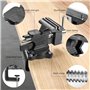 ZTUKOMN Étau de table rotatif à 270° - Envergure de 110 mm - 2 en 1 - Multifonction - Haute performance - Noir