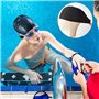 TRKETK 3 Pièces Bonnets de Bain Élastiques, Bonnet de Bain Extensible Antidérapant Bonnets de Bain Unisexes Bonnets de Bain Lége