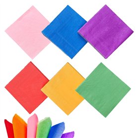 TRKETK 60 Pièces Serviettes en Papier Multicolores