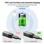 NathrBTV Fer à souder sans fil avec écran LCD Fer à souder rechargeable par USB Température réglable Avec trois pannes de soudur