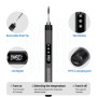 NathrBTV Fer à souder sans fil avec écran LCD Fer à souder rechargeable par USB Température réglable Avec trois pannes de soudur