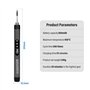 NathrBTV Fer à souder sans fil avec écran LCD Fer à souder rechargeable par USB Température réglable Avec trois pannes de soudur