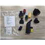 NathrBTV Lot de 10 Accessoires pour Karcher Nettoyeur Vapeur,Brosse Ronde Buse de Nettoyage Brosse à Interstices Brosse à Coutea