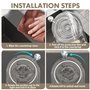 BNGXR Sink Drain Strainer, Filtre D'évier de Cuisine avec 100 Mailles Filtrantes, Strainer Sink, Passoire Evier Cuisine à Ventou