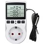 Régulateur de température 230V/ 50Hz Prise Thermostat Prise Minuteur Digital, Prise Thermostat Chauffage avec Sonde pour Aquariu