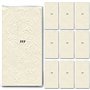 Moments Ornament Lot de 100 mouchoirs (10 x 10) Crème/beige – Uni avec ornements en relief/mariage/larmes de joie