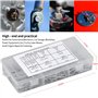 250 Pcs Goupilles Fendues Acier Inoxydable, Clips R Goupilles à Ressort 12 Tailles Différentes Kit D'assortiment De Goupilles Fe