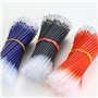 10pcs 0.5mm gel encre stylo à bille plomb Noir Bleu Rouge papeterie puissance bleu