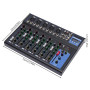 Table De Mixage Professionnelle Console Audio 7 Canaux Table De Mixage Professionnelle Table De Mixage Audio 7 Canaux Pour Réuni