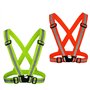 KAKOO 2 Pièces Gilet réfléchissant Harnais Fluo de Sécurité Brassard Réglable de Haute Visibilité pour Vélo Course Marche Joggin