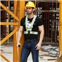 KAKOO 2 Pièces Gilet réfléchissant Harnais Fluo de Sécurité Brassard Réglable de Haute Visibilité pour Vélo Course Marche Joggin