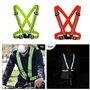 KAKOO 2 Pièces Gilet réfléchissant Harnais Fluo de Sécurité Brassard Réglable de Haute Visibilité pour Vélo Course Marche Joggin