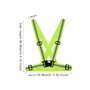 KAKOO 2 Pièces Gilet réfléchissant Harnais Fluo de Sécurité Brassard Réglable de Haute Visibilité pour Vélo Course Marche Joggin