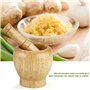 DEWIN Mortier Pilon, Pilon Mortier Mortiers et Pilons Cuisine Main Manuel Bois Ail Gingembre épices Mortier Pilon Ensemble Broye