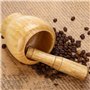 DEWIN Mortier Pilon, Pilon Mortier Mortiers et Pilons Cuisine Main Manuel Bois Ail Gingembre épices Mortier Pilon Ensemble Broye
