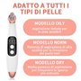 Aspirateur à points noirs professionnel, USB rechargeable Comédone avec profondeur 6 têtes pour extracteur et 3 modes d'aspirati