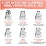 Aspirateur à points noirs professionnel, USB rechargeable Comédone avec profondeur 6 têtes pour extracteur et 3 modes d'aspirati