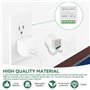 GAOUTO Lot de 6 modules d'interrupteur intelligent - Mini interrupteur Wi-Fi 2 voies - Compatible avec Alexa et Google Assistant