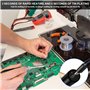 Kit de fer à souder avec batterie USB avec 3 températures réglables de 330 ℃ à 450 ℃, 3 pannes à souder, kit de soudure portable