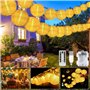 Guirlande lumineuse LED d'extérieur - 40 - 8 modes - Fonctionne avec USB / piles et IP65 - Étanche - Avec minuterie - Pour jardi